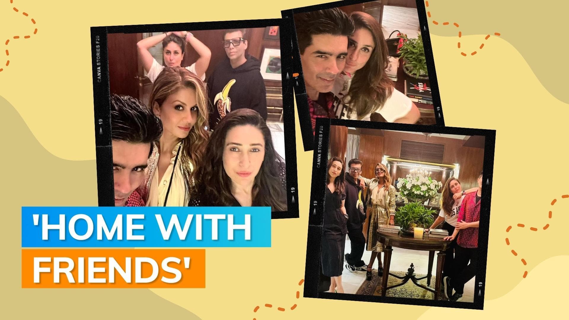 Karisma Kapoor, Kareena Kapoor Khan, Karan Johar's stylish party with Manish Malhotra