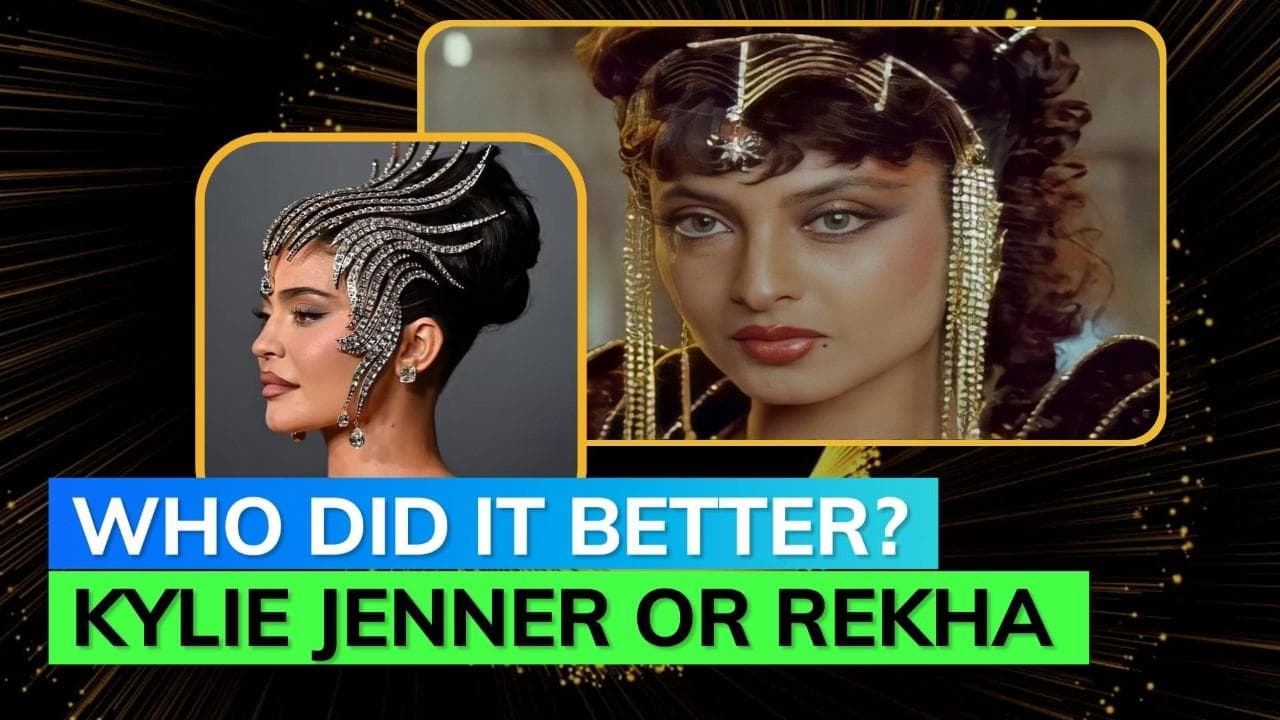 Kylie Jenner is the real queen and her headpiece says it all!