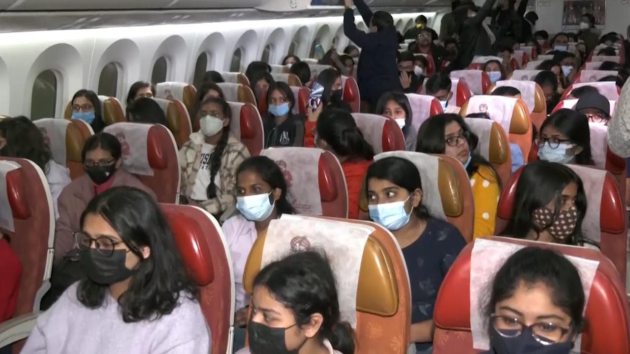 Ukraine evacuations: Air India's second flight lands in Delhi
