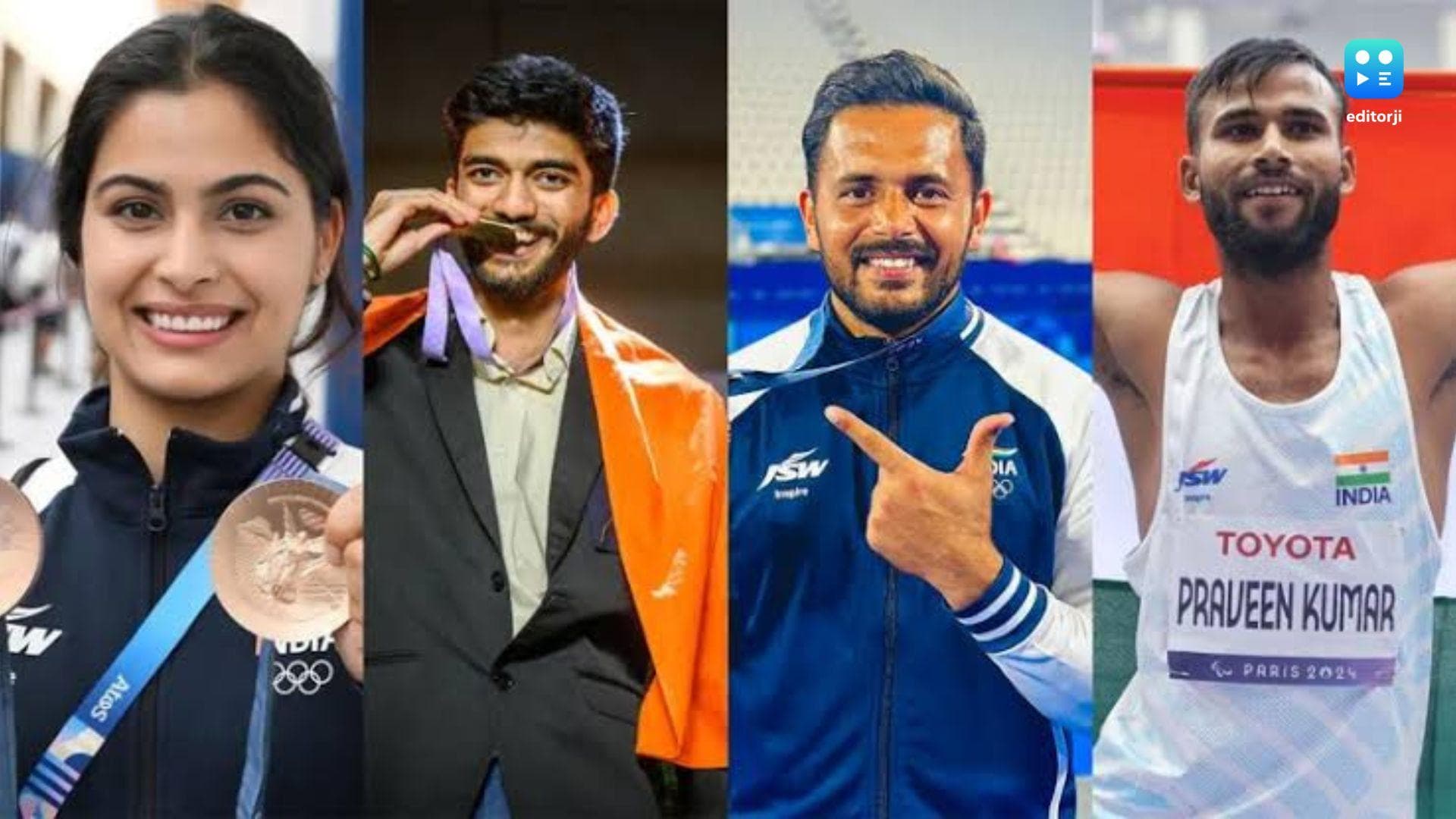 Manu Bhaker, D. Gukesh, Harmanpreet Singh, Praveen Kumar awarded Khel Ratna at National Sports Awards 