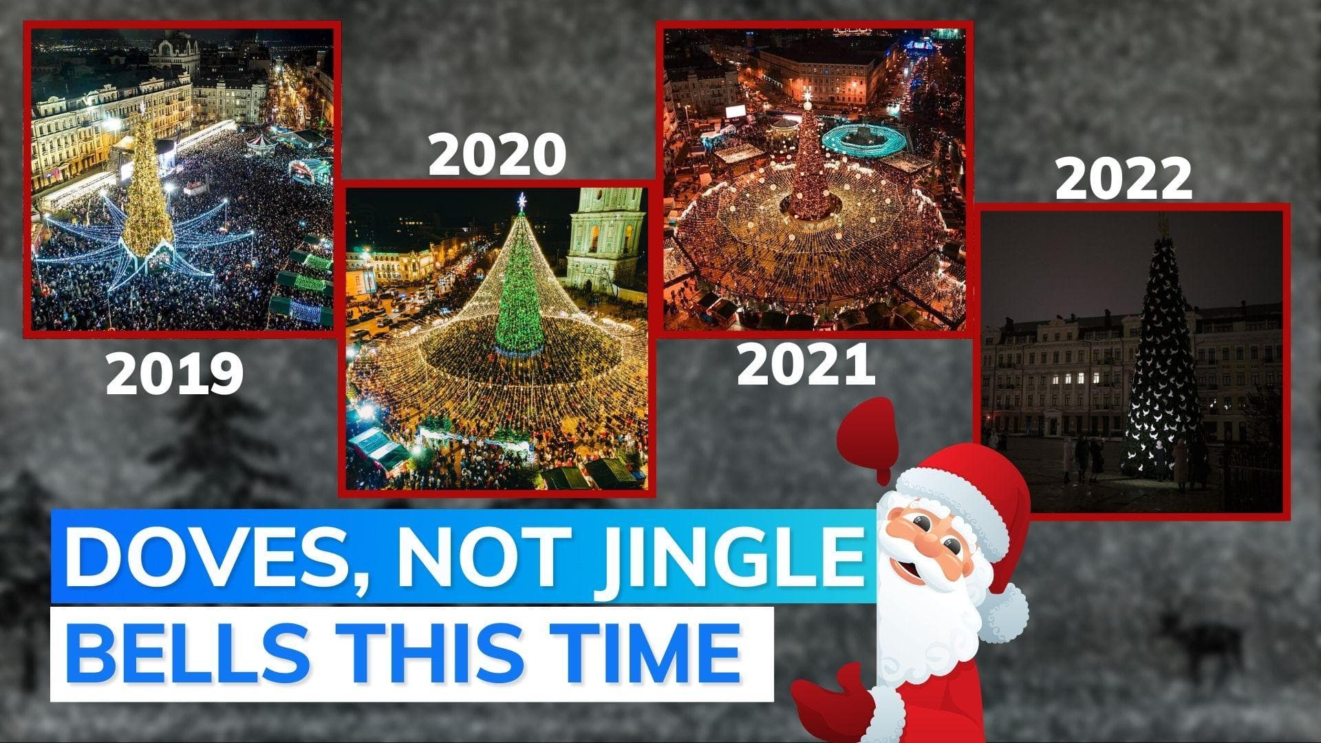 A peace-seeking Christmas tree in Ukraine. Check out the viral photo here