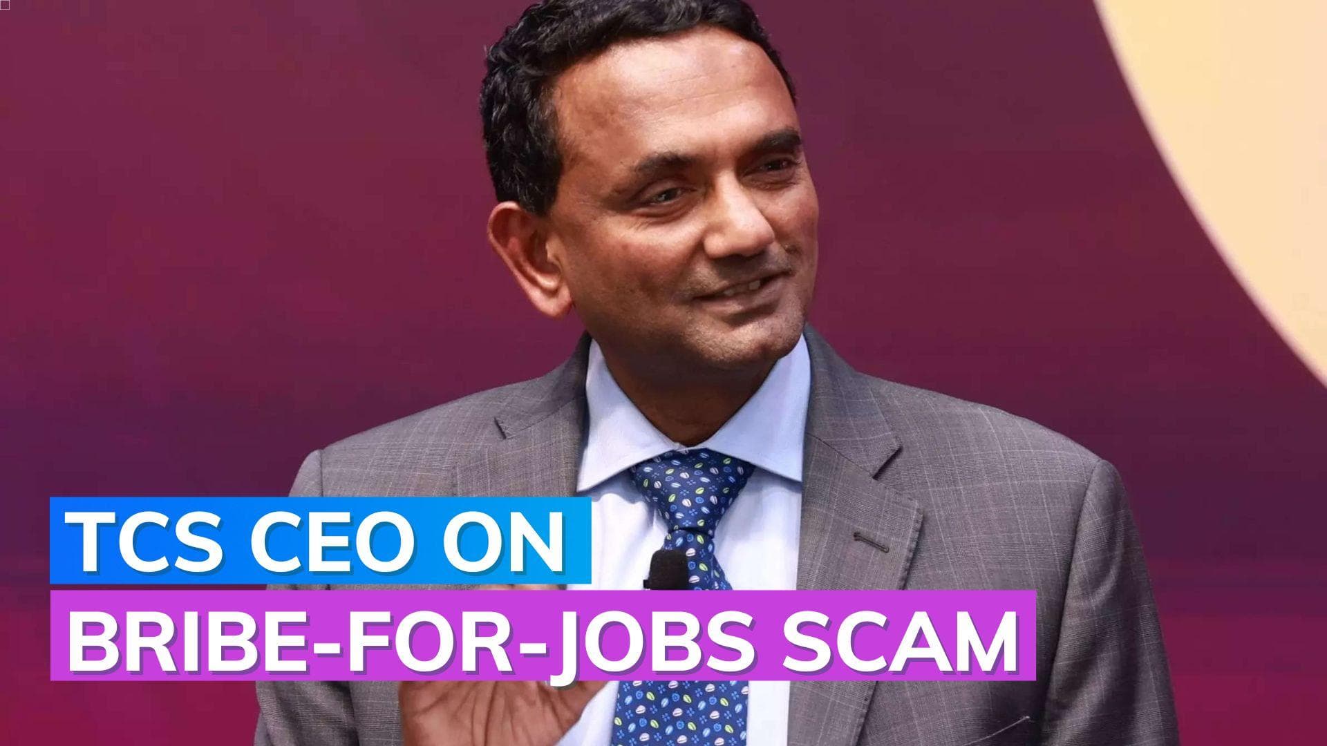 TCS bribes-for-jobs scandal: TCS CEO K Krithivasan speaks out