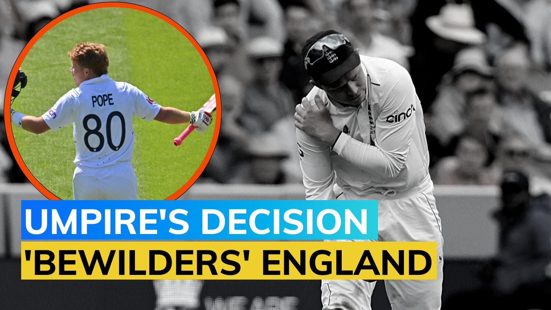 Ashes 2023: Umpire asks injured Ollie Pope to field | ENG vs AUS 