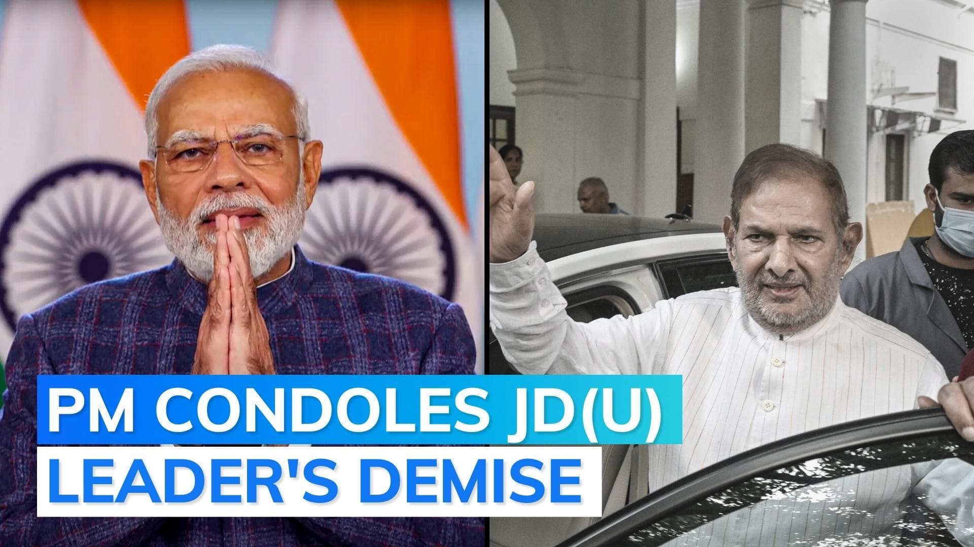 Pained by passing away of Sharad Yadav: PM Modi