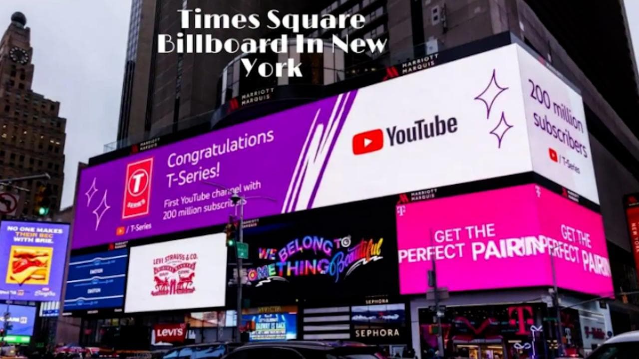 Bhushan Kumar's T-Series shines at Times Square Billboard in New York