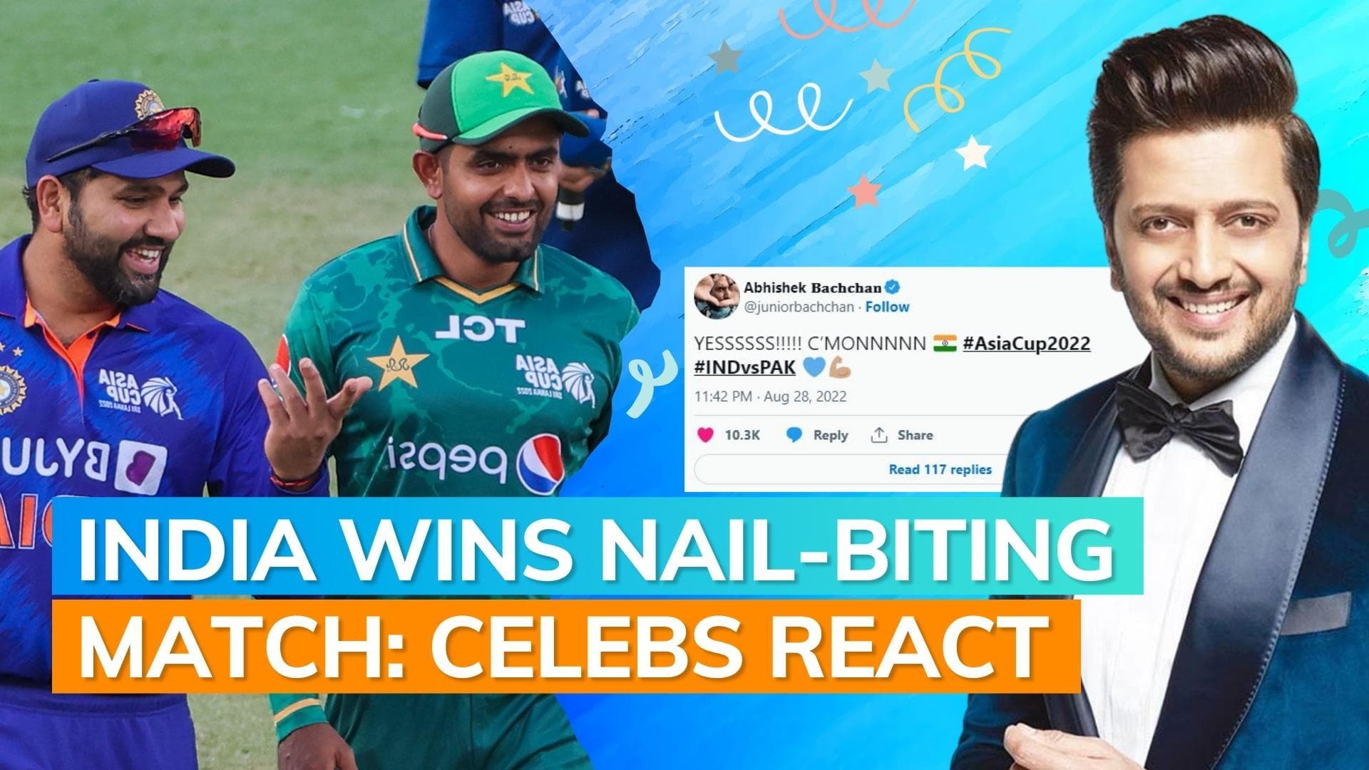 Asia Cup 2022: Ananya Panday, Kartik Aaryan, and other celebrities celebrate India's win against Pakistan