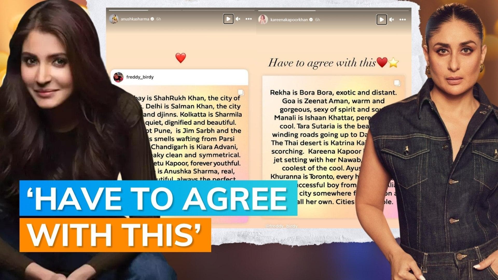 Kareena Kapoor and Anushka Sharma react on being compared to Gstaad and Bengaluru