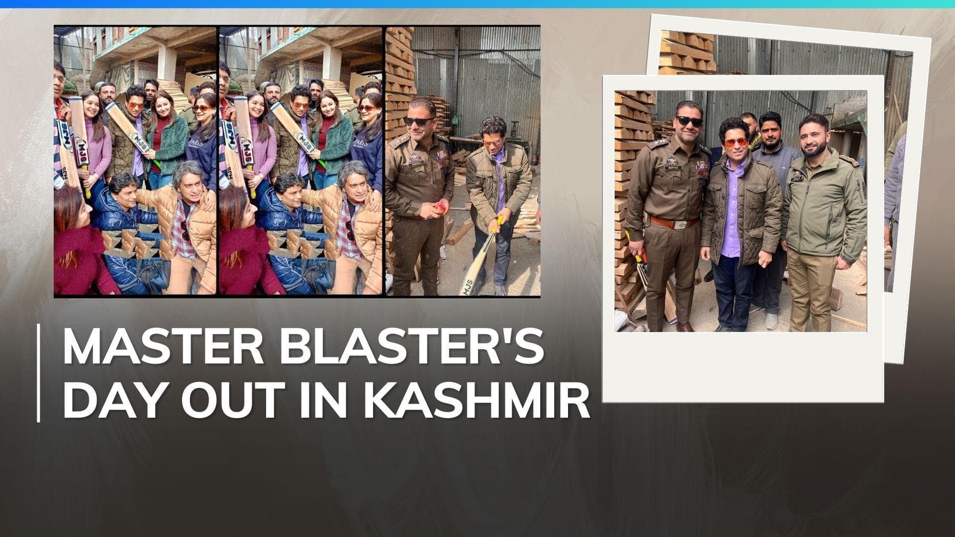 Watch: Sachin Tendulkar visits cricket bat factory in Kashmir