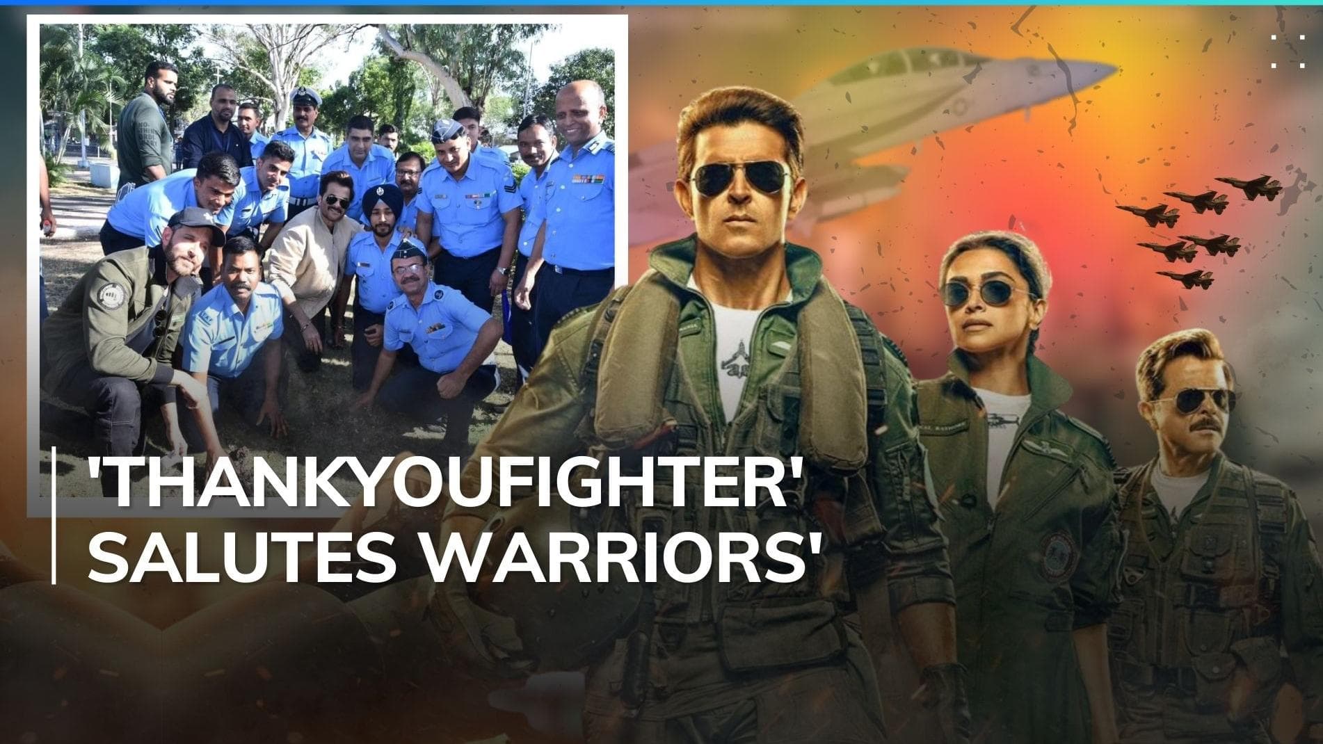 '#ThankYouFighter': Hrithik Roshan, Anil Kapoor express gratitude to Air Force officers for their bravery