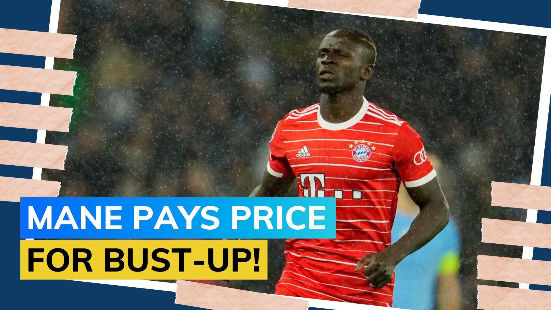 Bayern Munich suspend Sadio Mane for punching teammate Leroy Sane