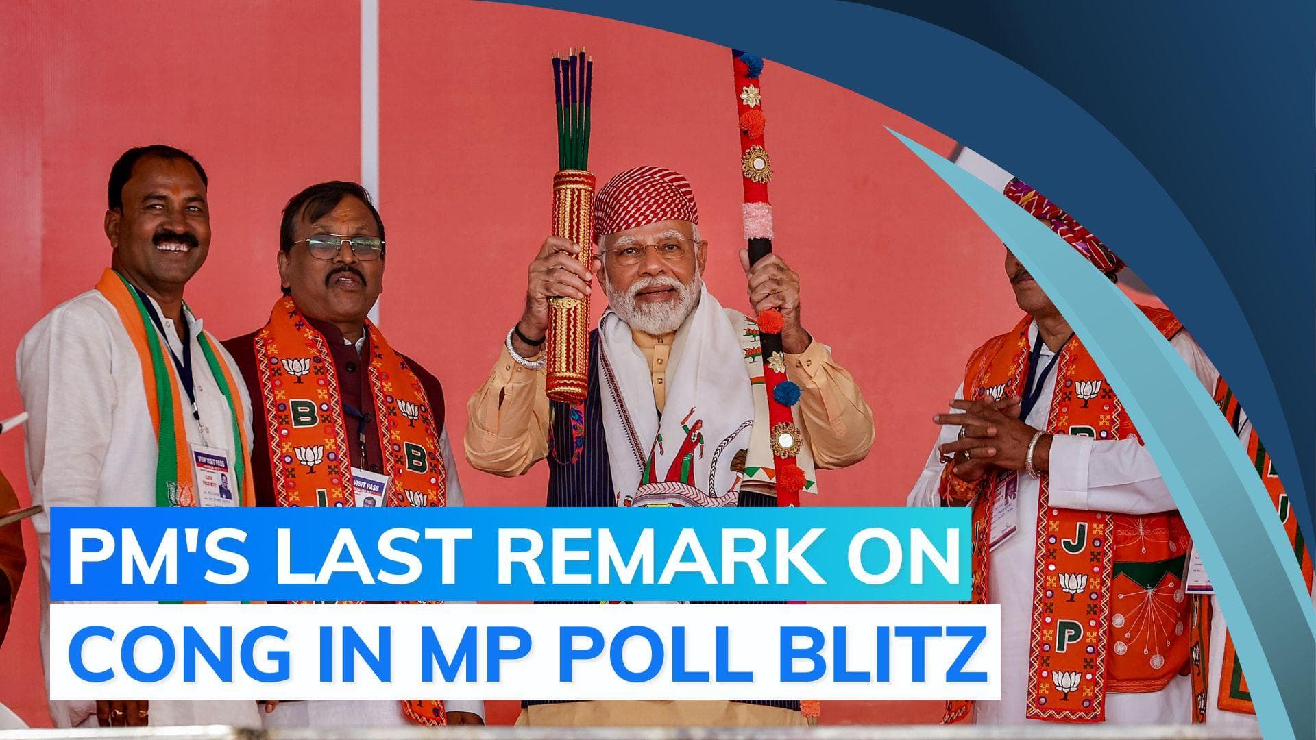 Madhya Pradesh polls: Congress uses tribals as vote bank, says PM as he wraps election campaign