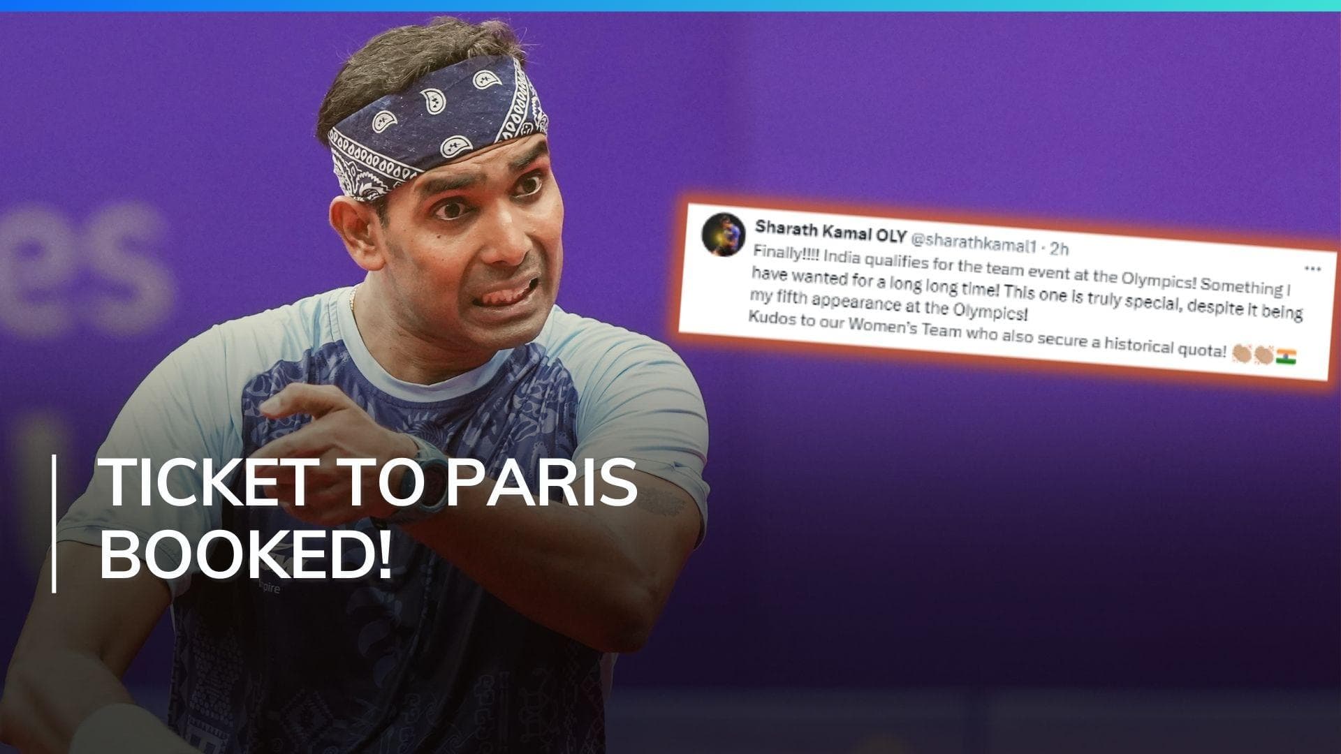  Indian men's, women's TT teams script history, qualify for Paris Olympics