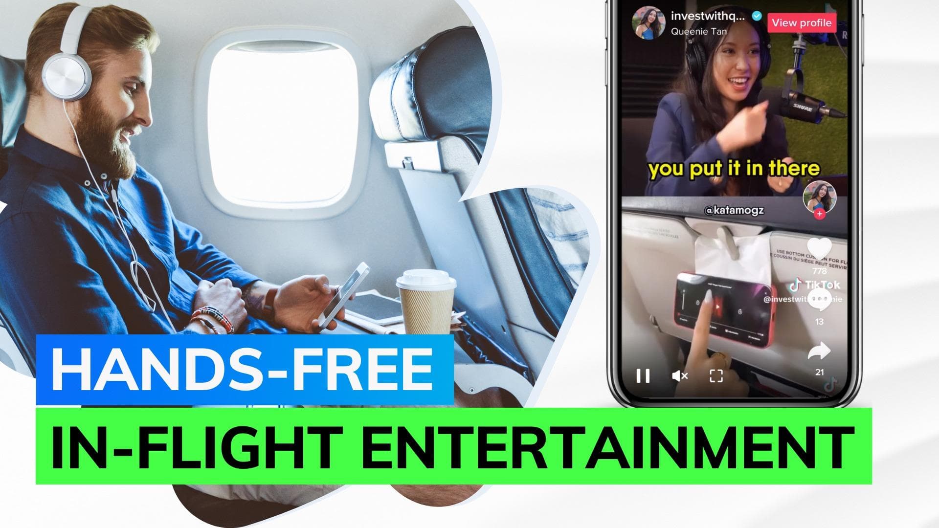 This DIY travel hack will help you watch movies on a plane hands-free 
