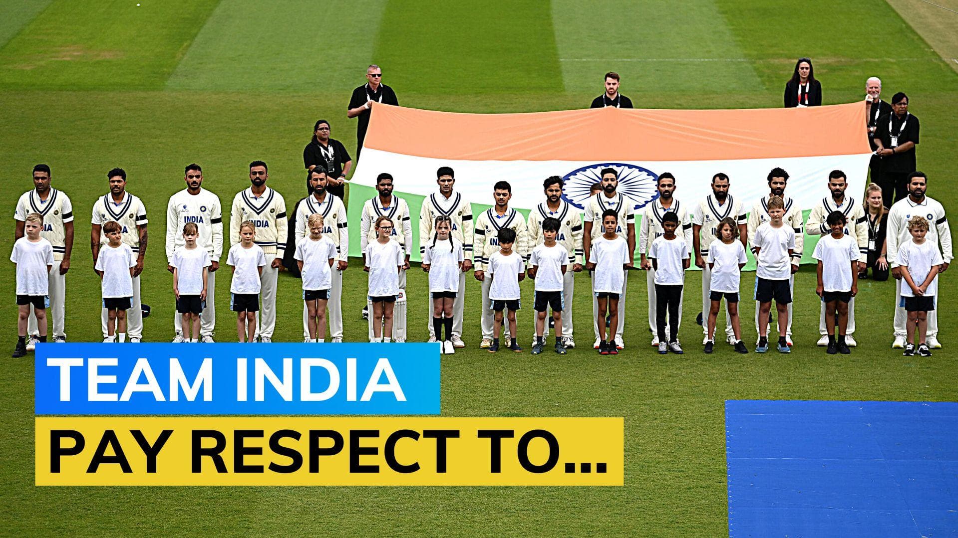 WTC final 2023, IND vs AUS:  Why is Team India wearing black armbands?