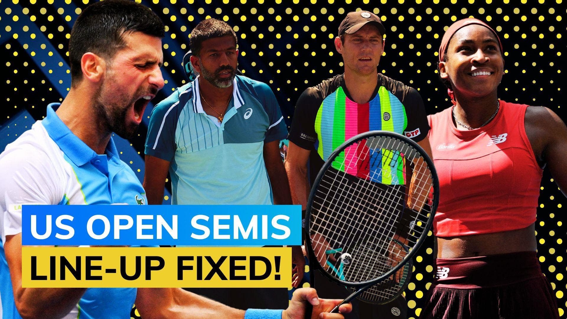 US Open 2023: Novak Djokovic and Coco Gauff enter semifinals, Rohan Bopanna in men's doubles last 4