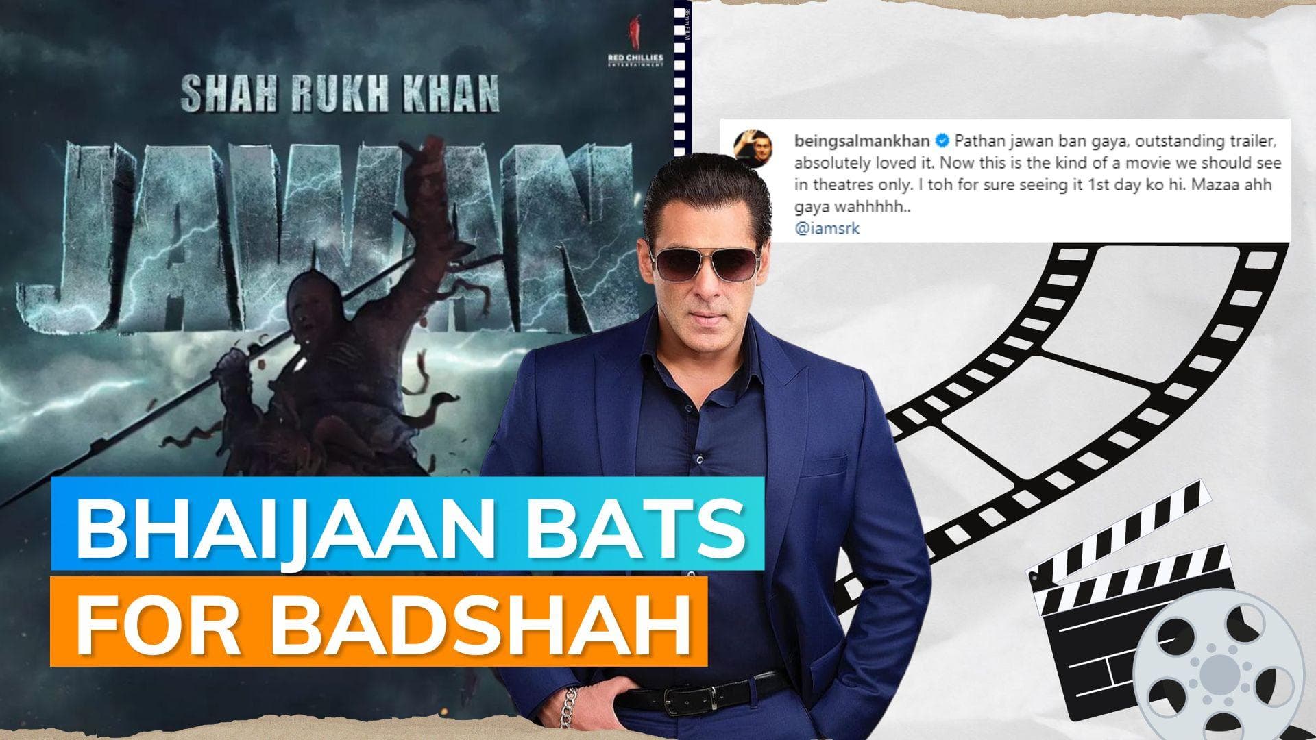 'Jawan' prevue: Salman Khan gives a shoutout to dear friend Shah Rukh Khan; says 'Pathaan Jawan ban gaya'