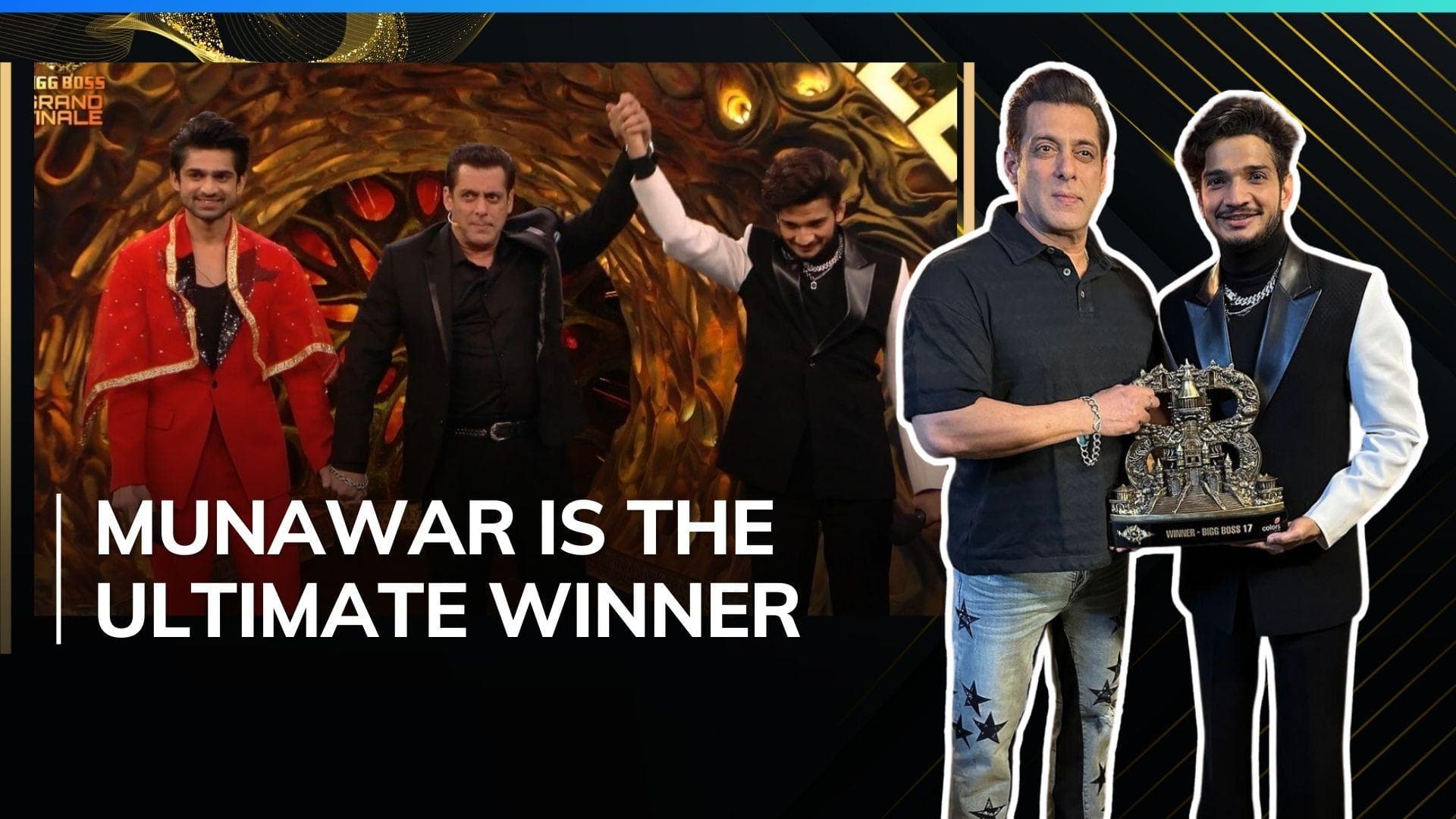 'Bigg Boss 17': Munawar Faruqui beats Abhishek Kumar to lift trophy; wins grand cash prize of Rs 50 lakh