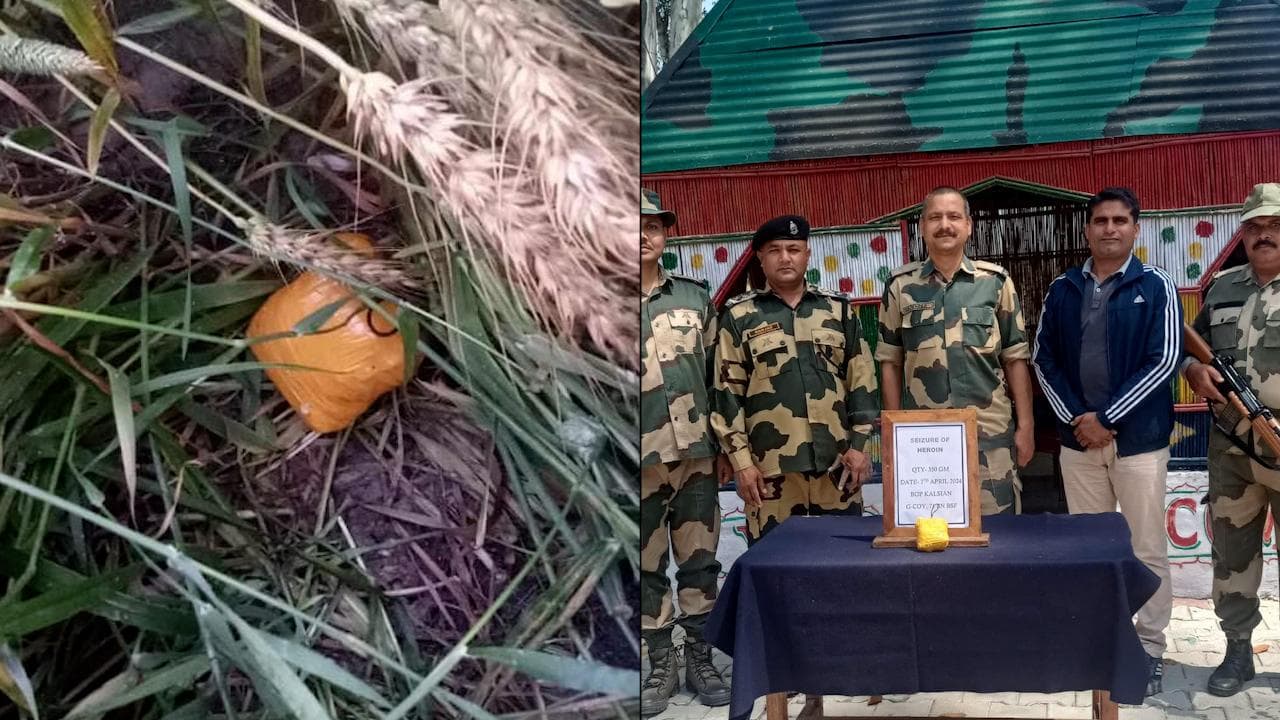 BSF recovers 350 grams of heroin from Punjab's Tarn Taran