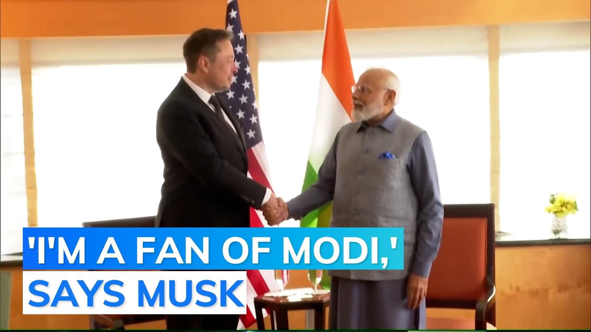 Watch: PM Modi, Elon Musk meet in New York, USA