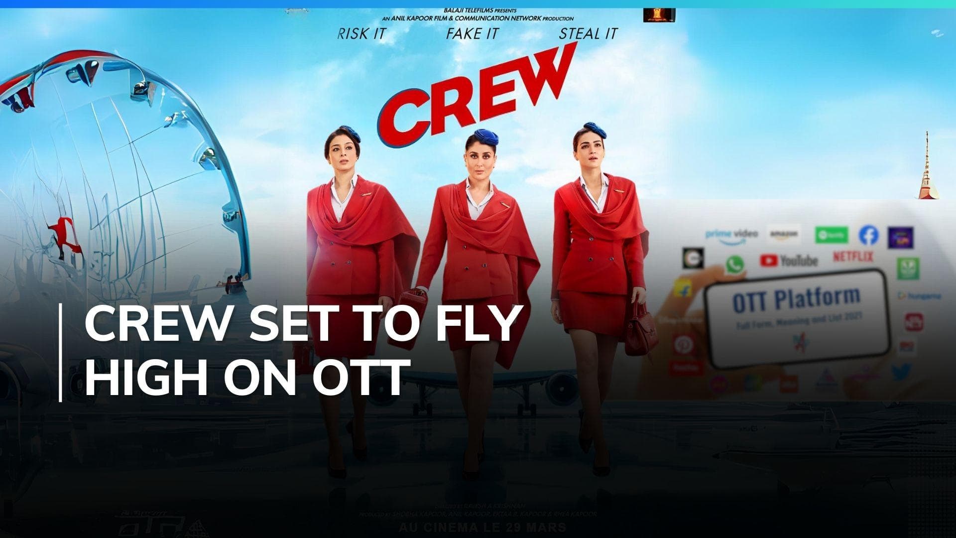 Crew OTT release: Kareena Kapoor, Kriti Sanon and Tabu starrer coming on OTT, deets inside 