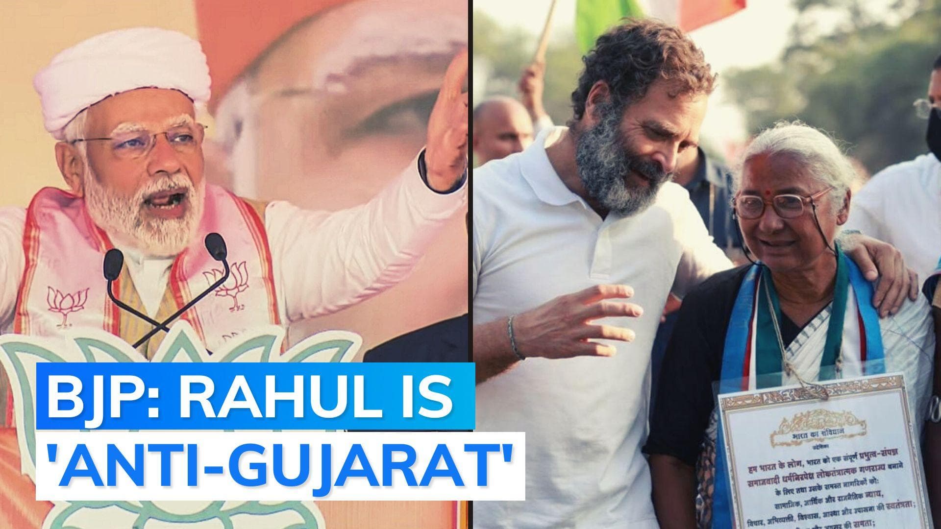 Gujarat Assembly Elections: PM targets Rahul Gandhi after activist joins Bharat Jodo Yatra