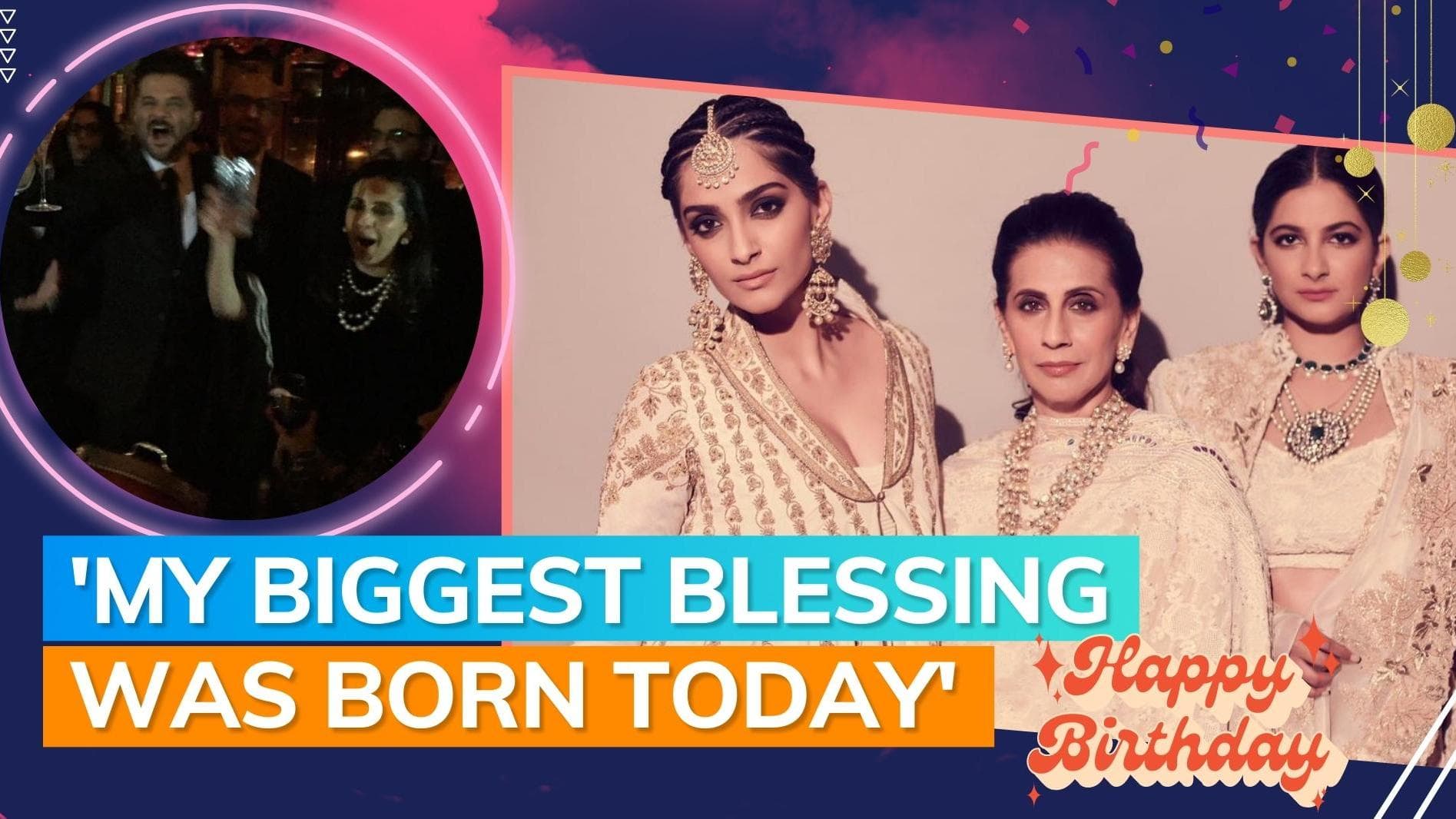 Sonam Kapoor pens a sweet bday note for Mom Sunita ; Anil Kapoor calls her a blessing