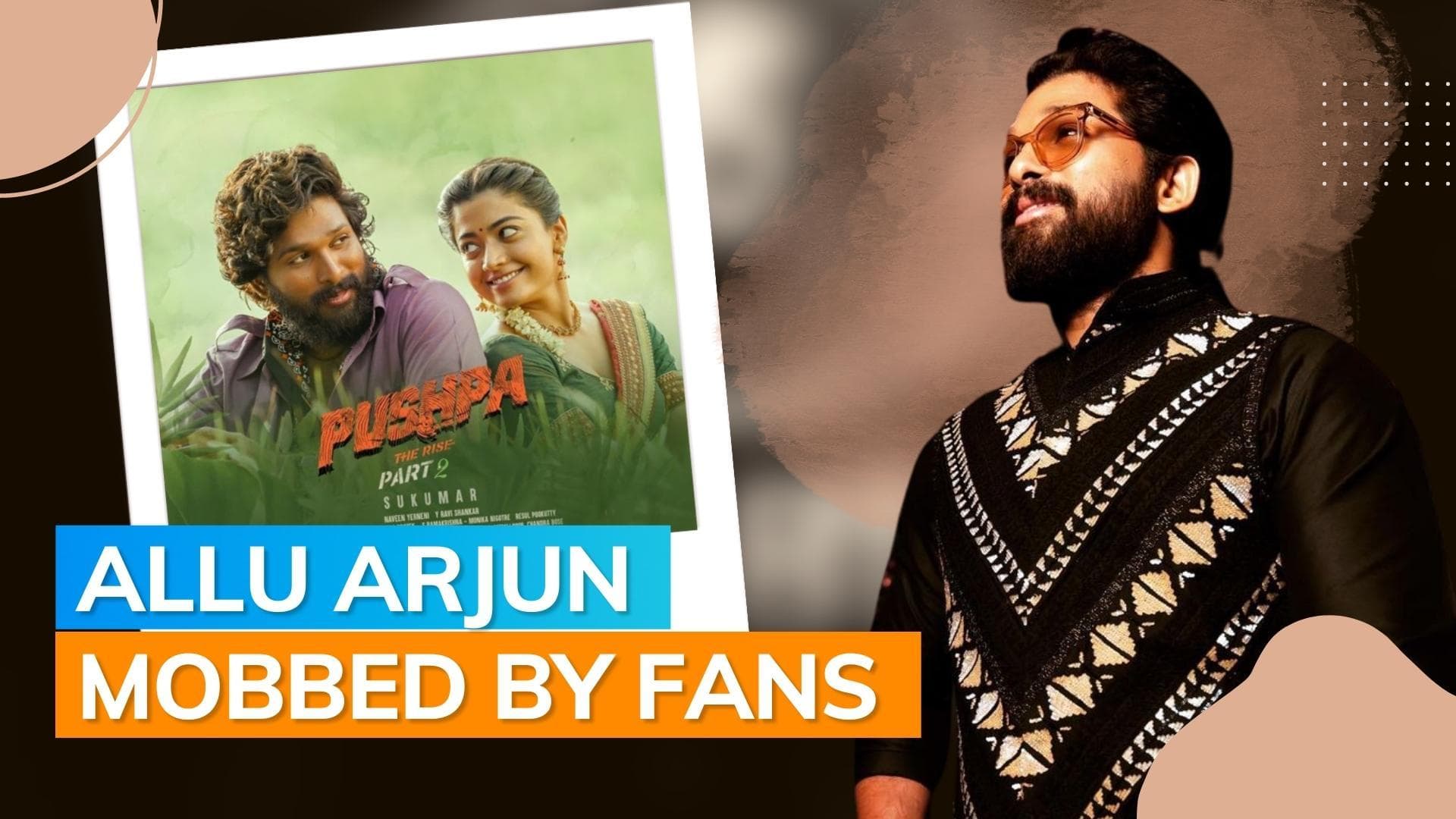 Allu Arjun greets fans with folded hands, blows kisses in new videos from event