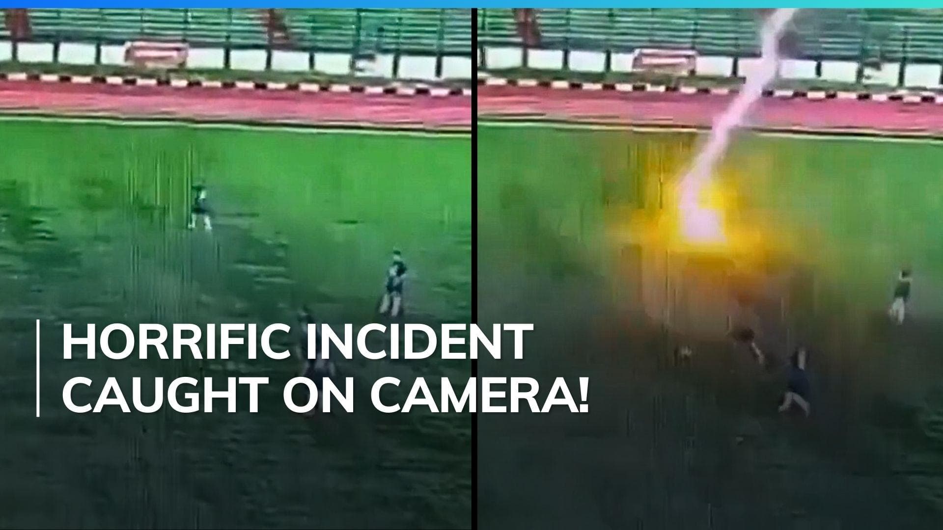 Video! Indonesian footballer dies after being struck by lightning during match