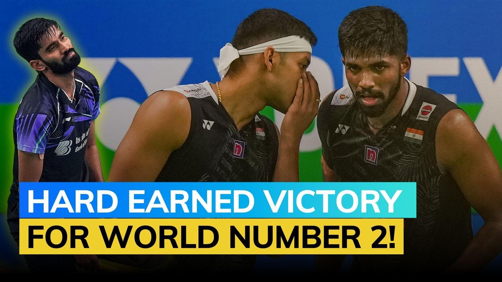 Satwik-Chirag pair wins, error-prone Srikanth goes down in India Open opener