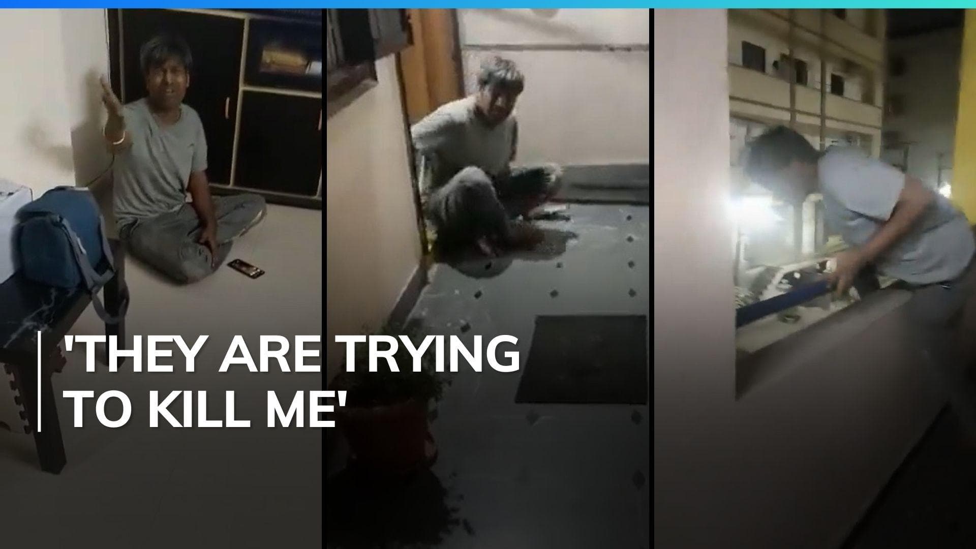 Break-in at Nizampet house, intruder flees when confronted by woman | Watch