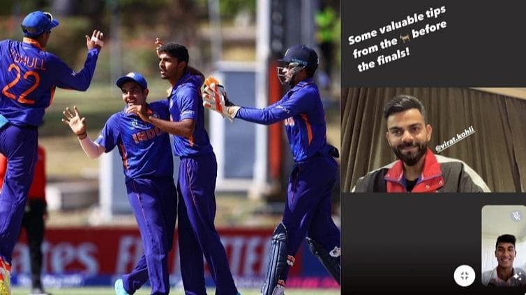 Virat Kohli's virtual session with Under-19 World Cup team ahead of the big final vs England 