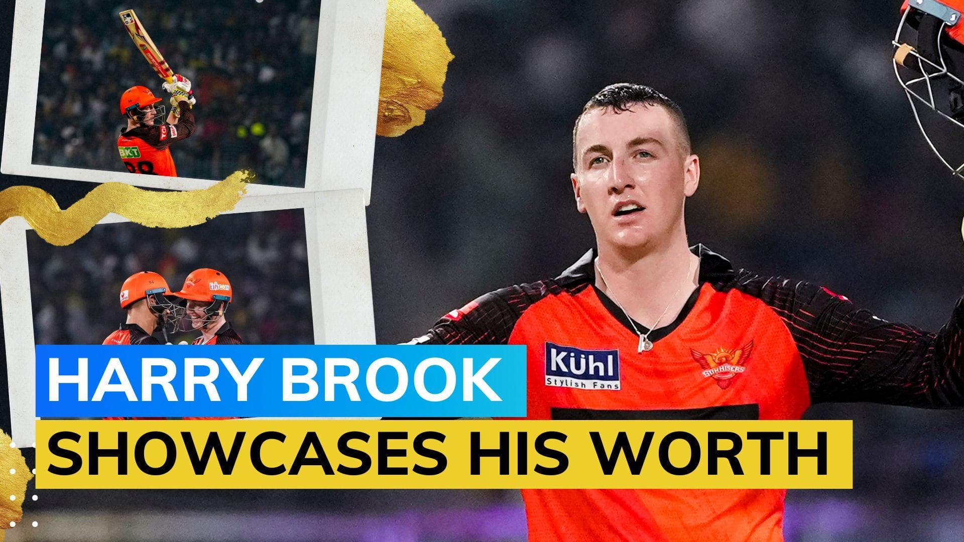 IPL 2023: KKR vs SRH - Harry Brook repays Hyderabad's faith with a sensational hundred