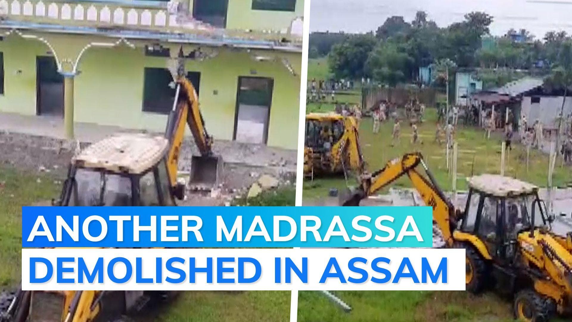 Madrassa razed in Assam over alleged connection to terror outfits