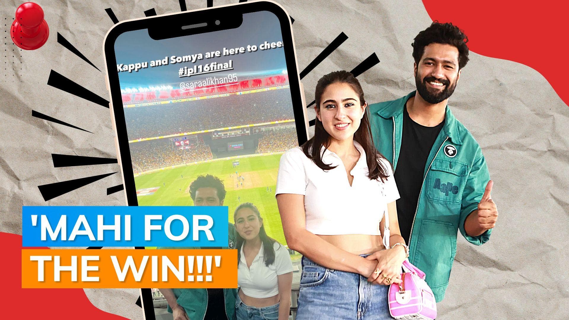 IPL 2023 Final: Sara Ali Khan witnesses CSK winning their 5th title with Vicky Kaushal; shares video