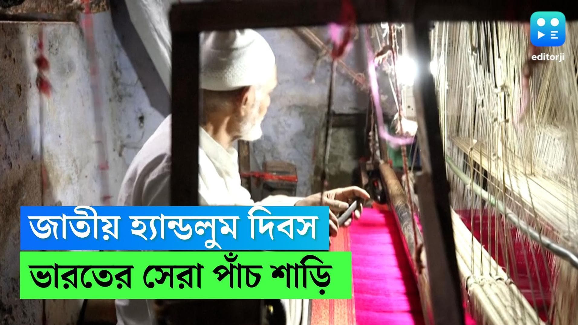 National Handloom Day: বেনারসী, কাঞ্জিবরম,পশমিনা, দেশের সেরা পাঁচ হ্যান্ডলুম শাড়ি