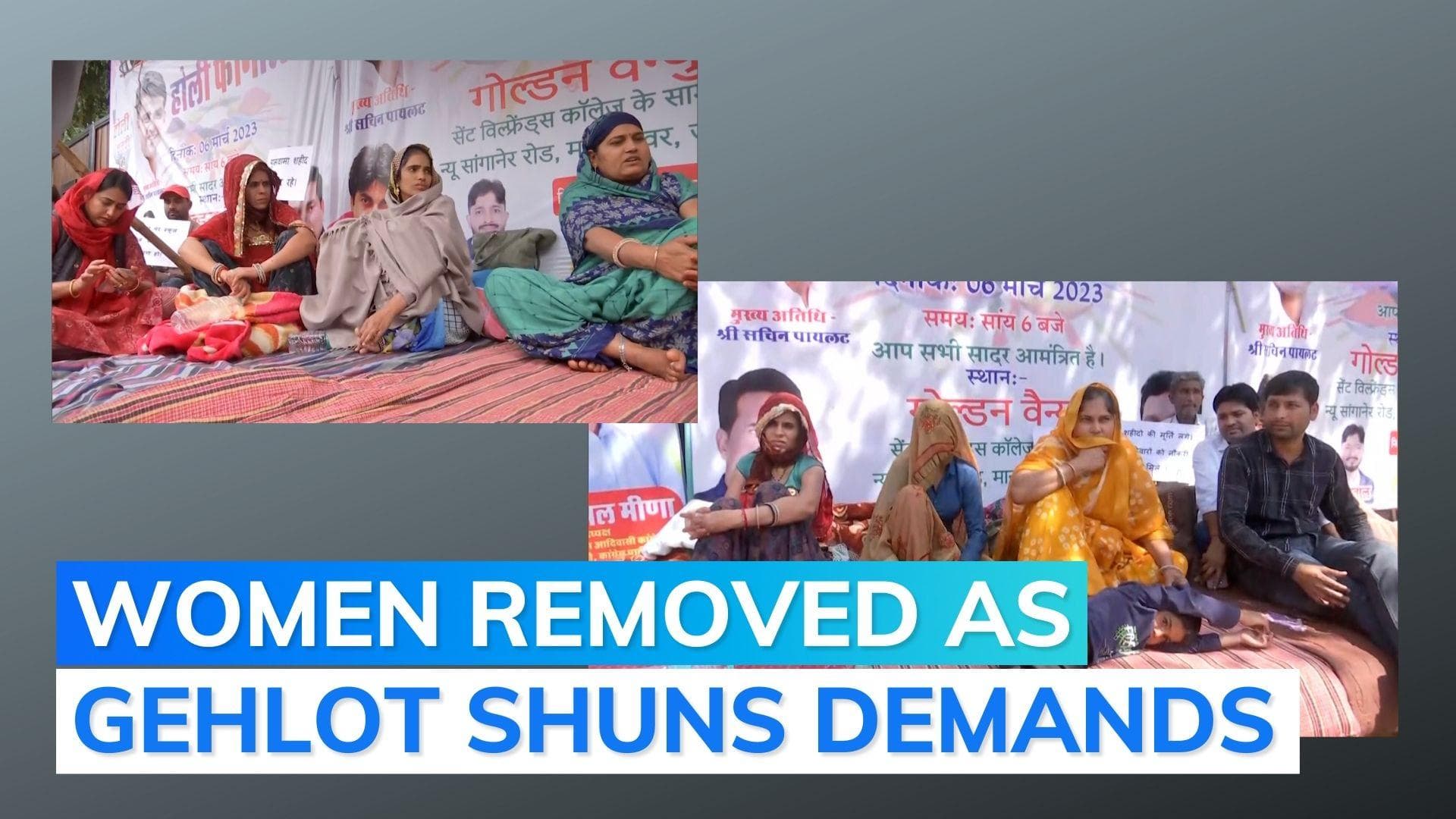 Rajasthan: Pulwama widows detained, taken to police station from outside Sachin Pilot's residence