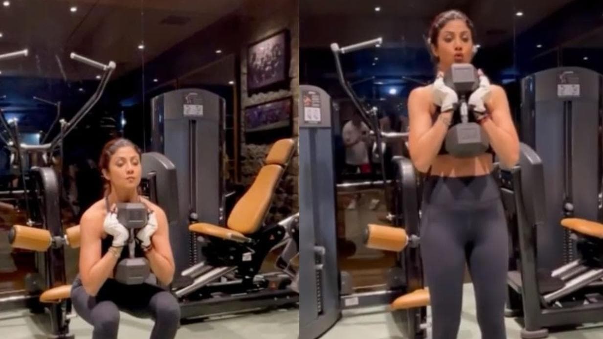 'You don't find will power, you create it!': Shilpa Shetty aces 20kg weighted squats 