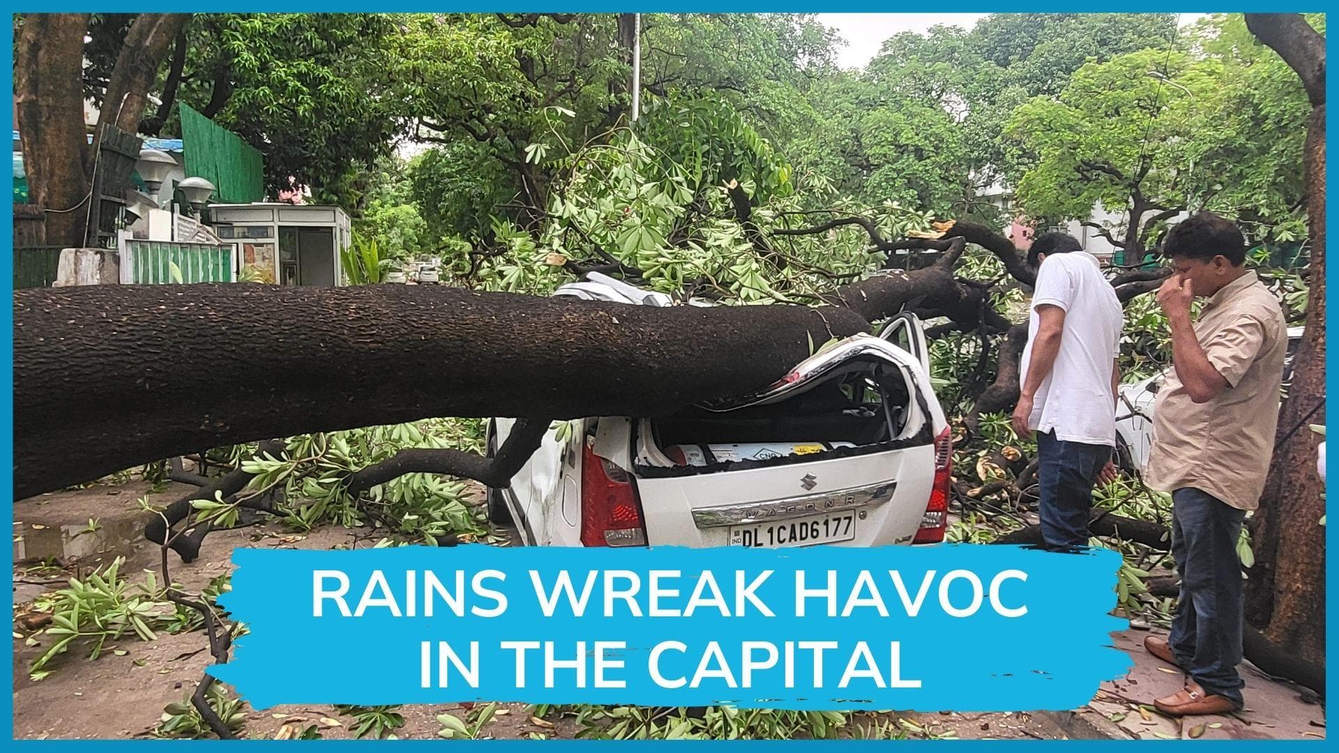 Delhi rains: two dead, Jama Masjid dome damaged in evening storm