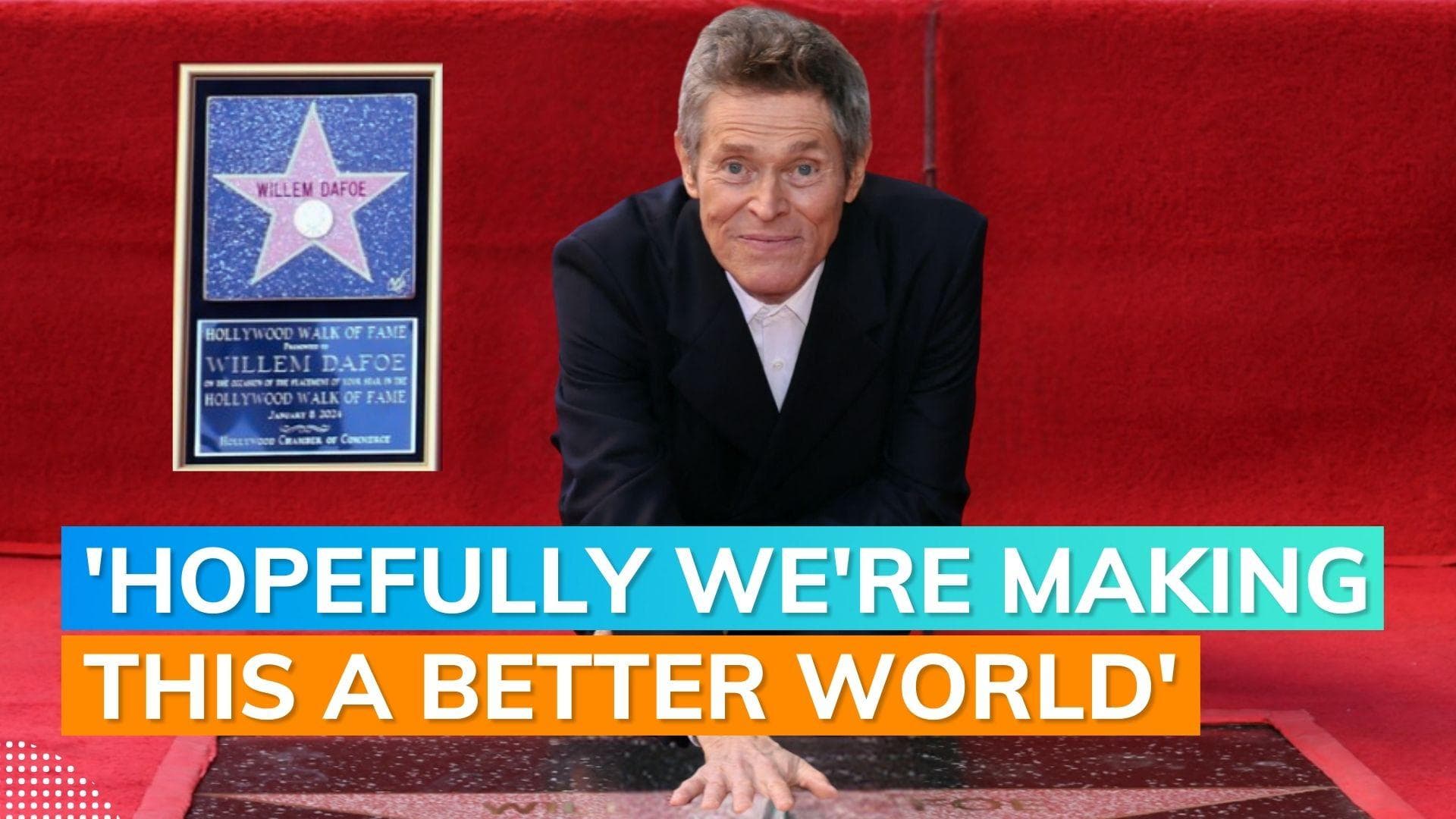 Willem Dafoe honoured with Hollywood Walk of Fame star | Watch 