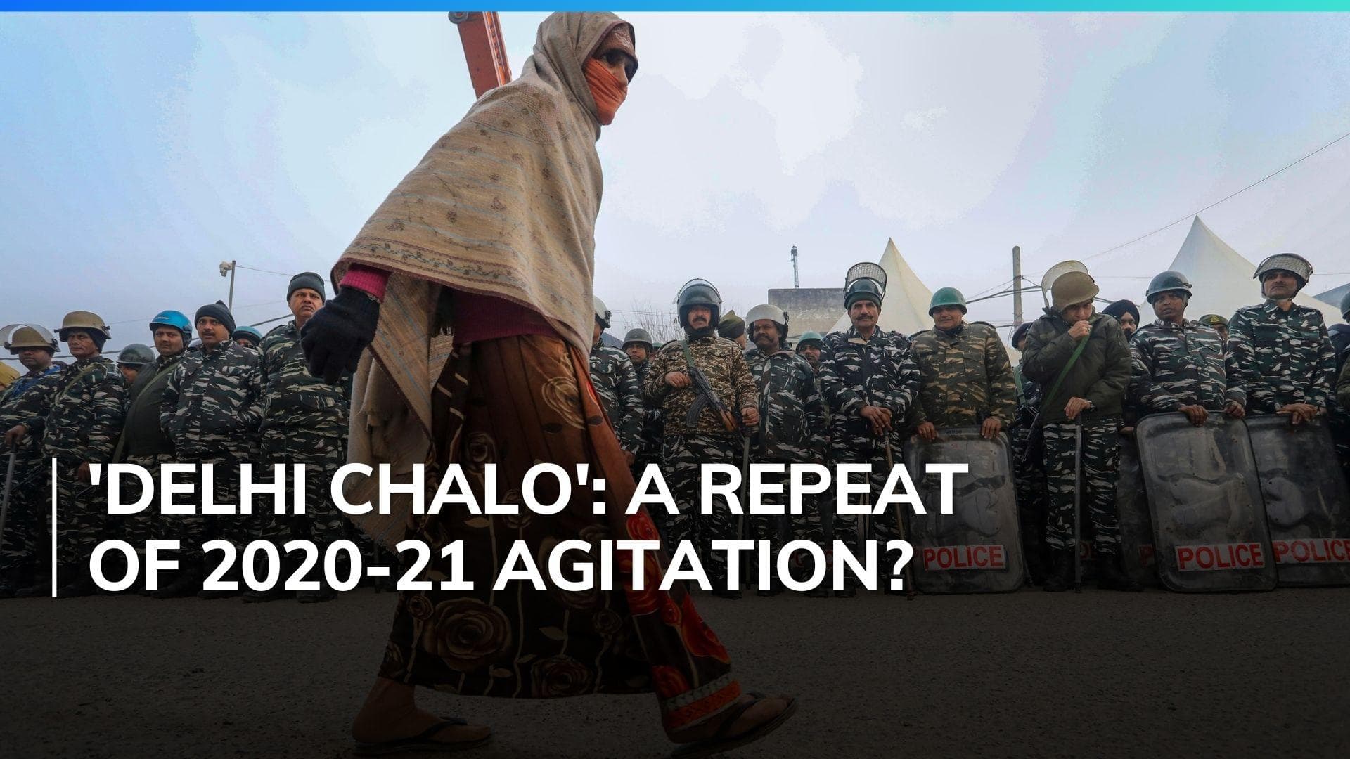 'Delhi Chalo' protest: farmers geared up for long haul with rations, shelters