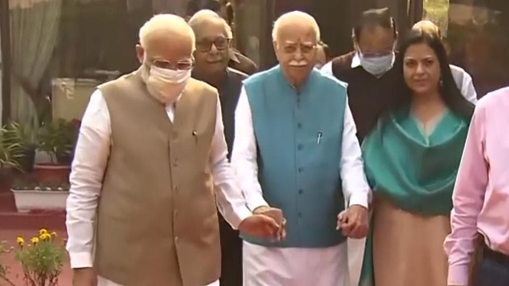 Watch: PM Modi greets LK Advani at his home on his 94th birthday