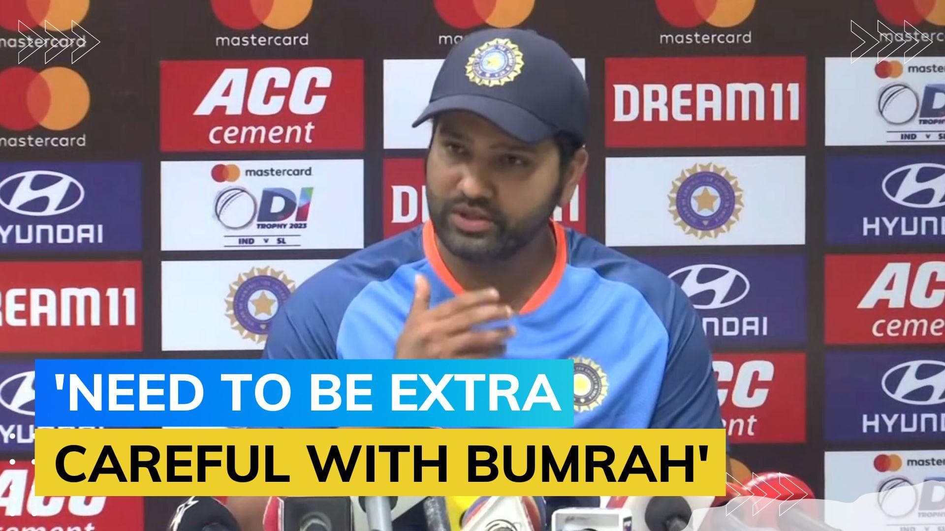 WATCH: Here's what captain Rohit Sharma said on Jasprit Bumrah's current fitness