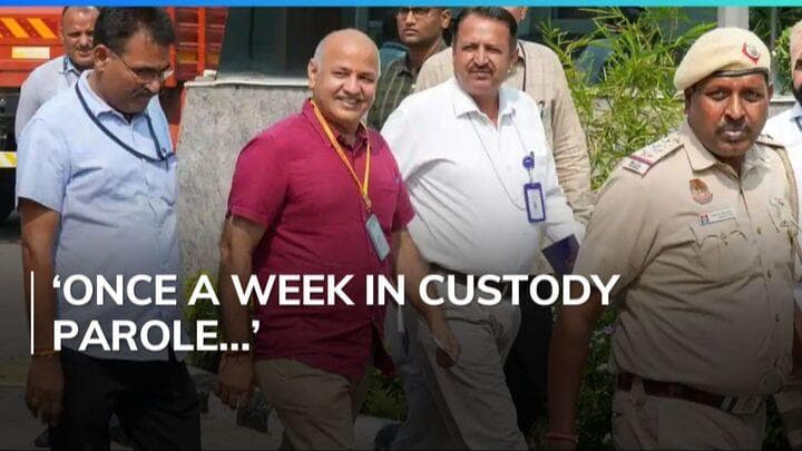 AAP’s Manish Sisodia to meet ailing wife once a week under custody parole