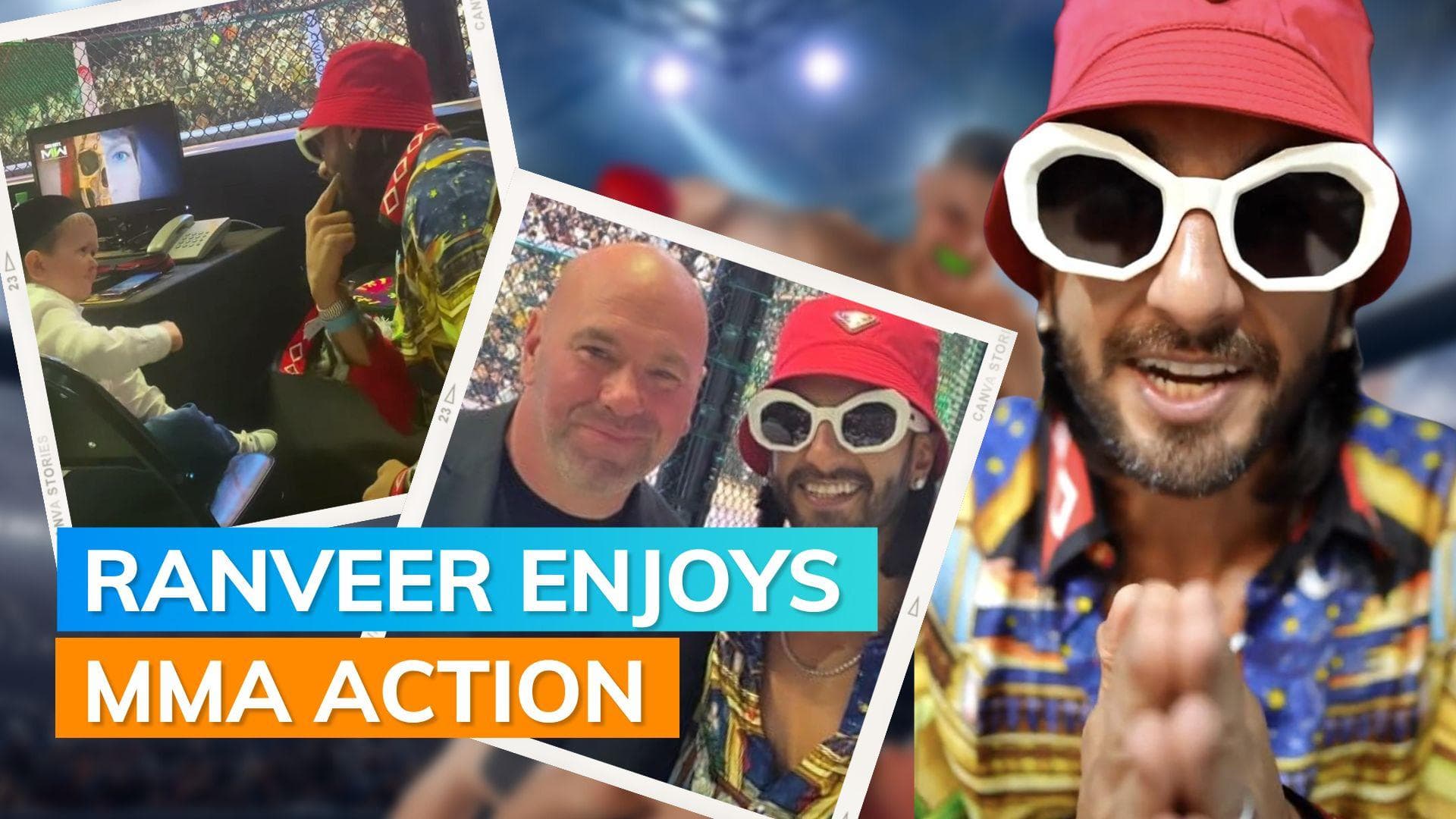  Ranveer Singh attends UFC 280; gets punched by Hasbullah Magomedov