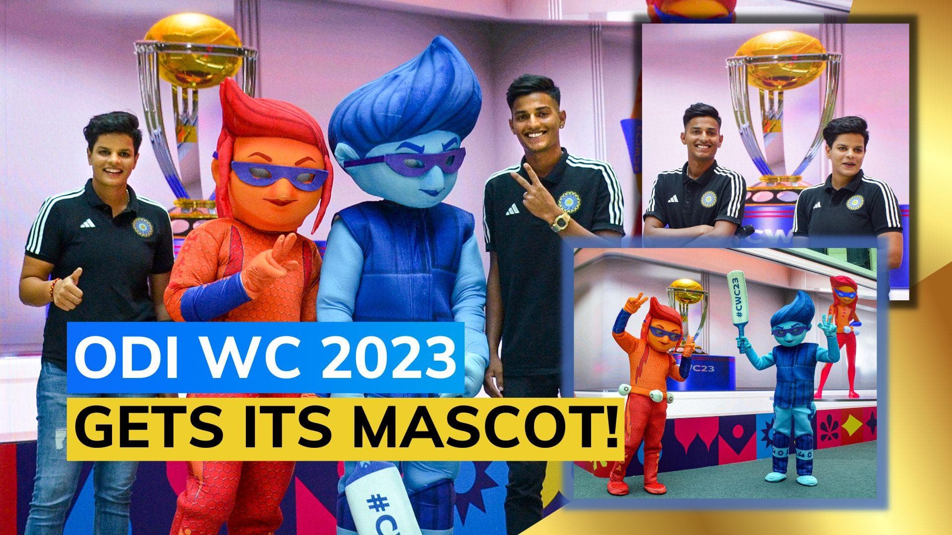 ODI World Cup 2023: ICC unveils 2 mascots for World Cup in India