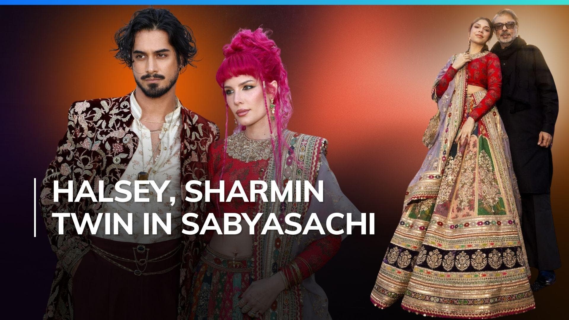 Singer Halsey attends the 2024 Gold Gala in a Sabyasachi ensemble | Watch 