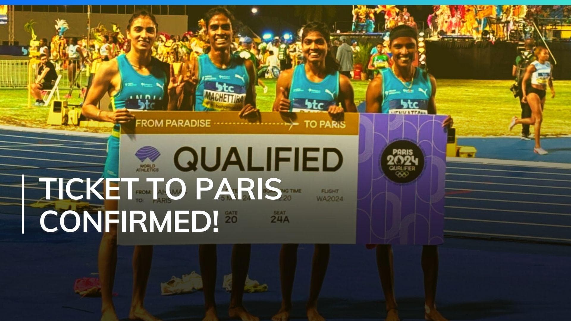 Indian women's and men's 4x400m relay teams qualify for Paris Olympics