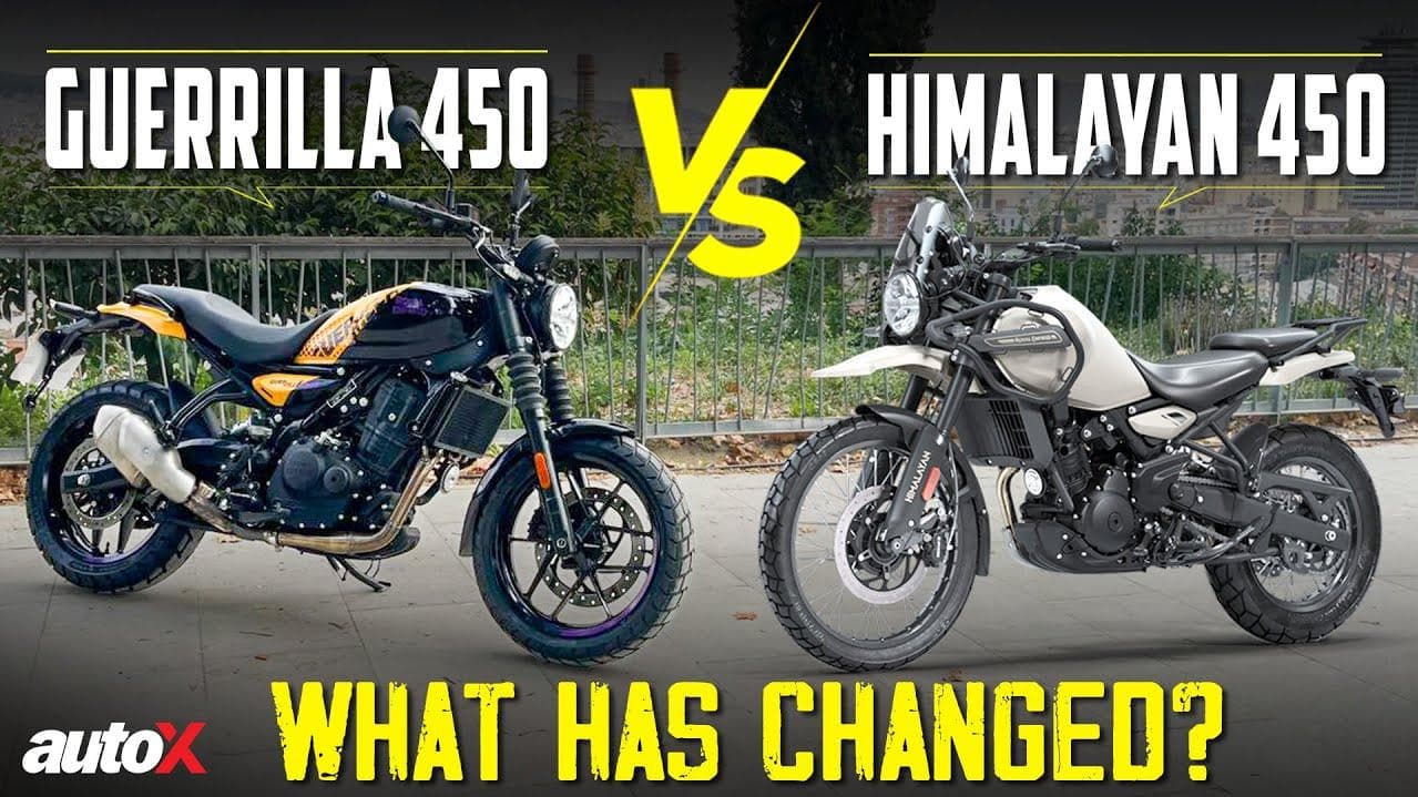 Royal Enfield Guerrilla 450 vs Himalayan 450 | What has changed | autoX