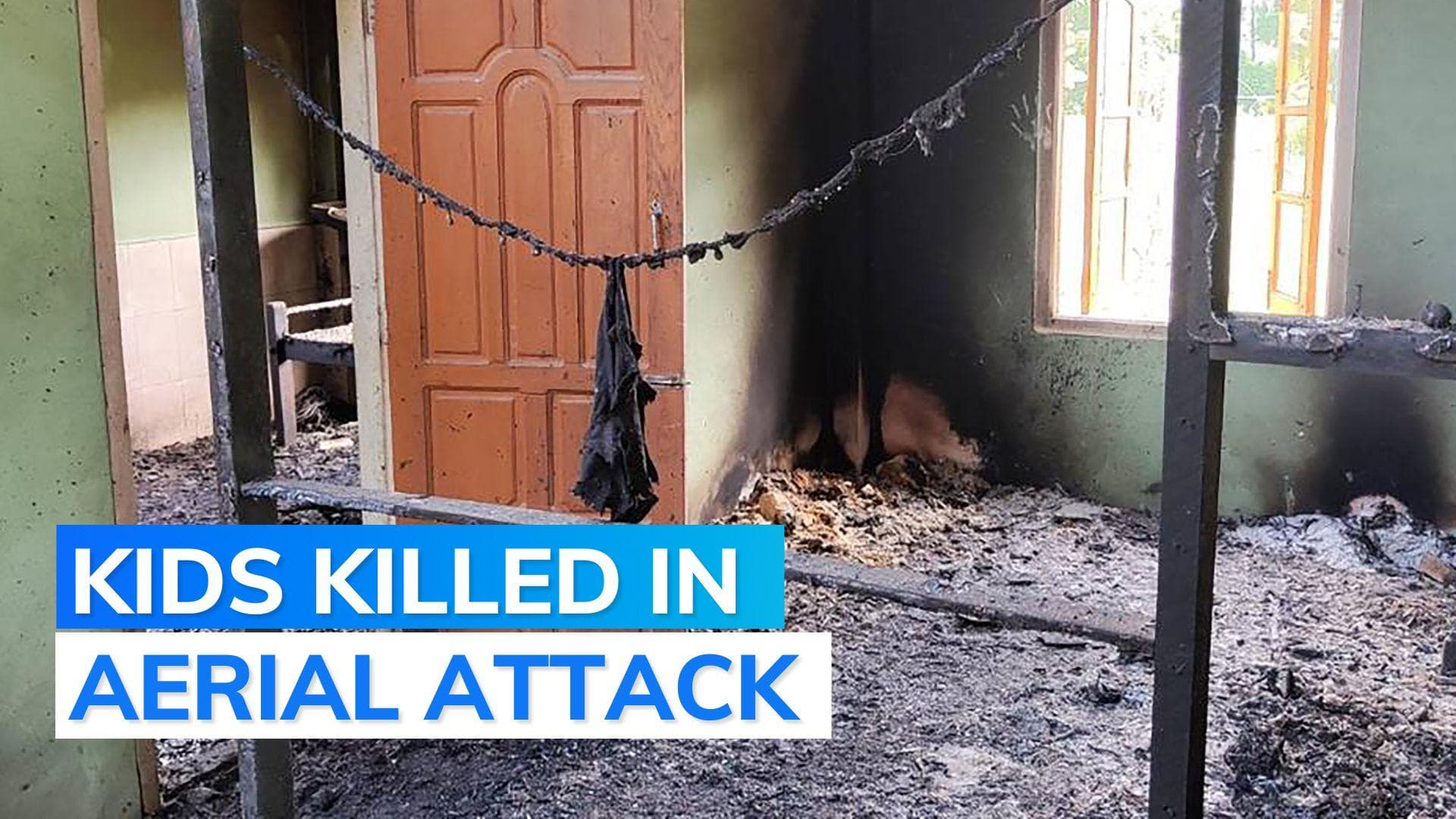 7 children among 13 dead as Myanmar military chopper fires at school