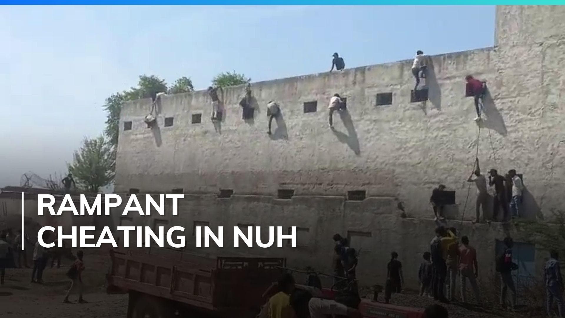 Cheating video from Haryana class 10 board exam centre goes viral